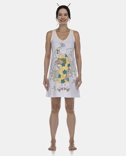 Camisola Feminina Adulto Regata Decote V