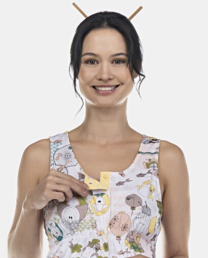 Camisola Feminina Gestante Regata Aberta