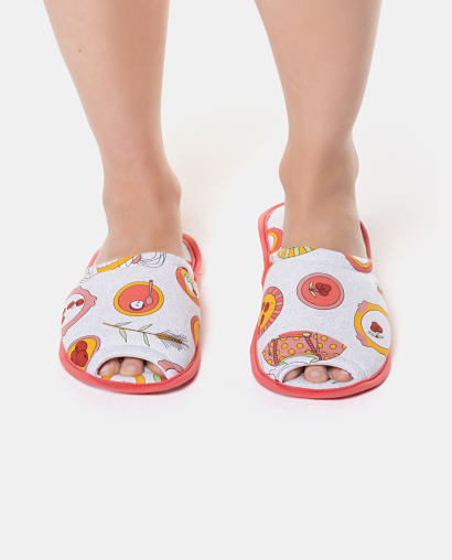 Pantufa com abertura adulto