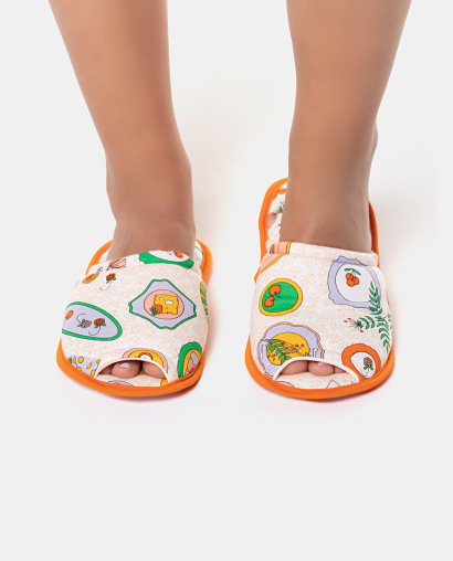 Pantufa com abertura adulto