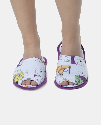 Pantufa Feminina Adulto Com Abertura