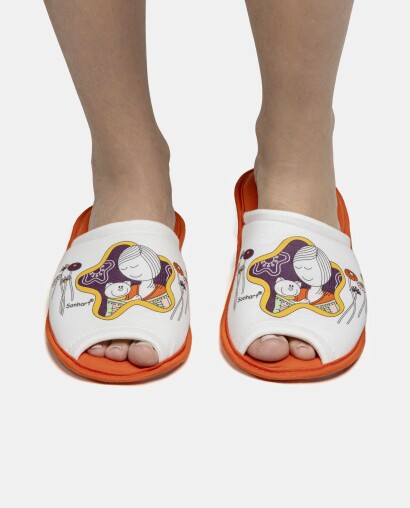 Pantufa Feminina Adulto Com Abertura