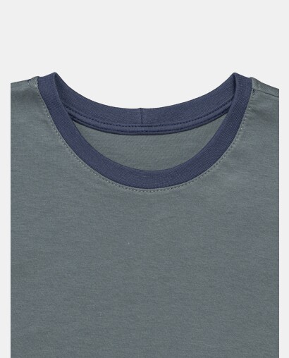 Pijama Masculino Kids Manga Curta e Bermuda