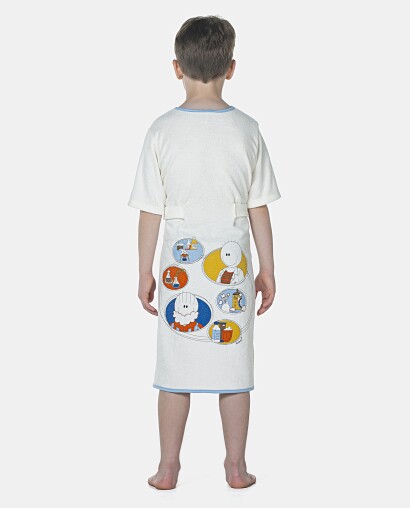 Roupão Masculino Kids Manga Curta Atoalhado