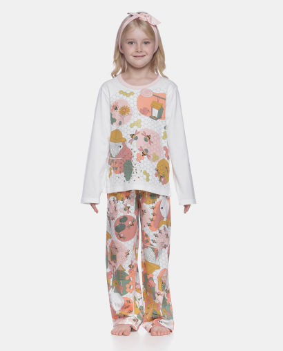 Pijama manga longa e calça