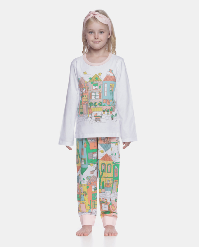 Pijama manga longa e calça