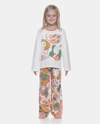 Pijama manga longa e calça