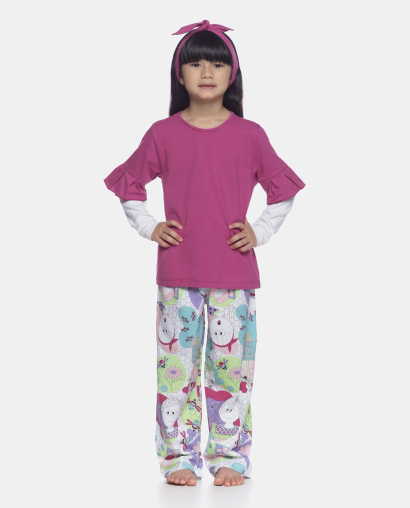 Homewear manga longa e calça