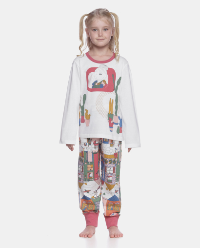 Pijama manga longa e calça 