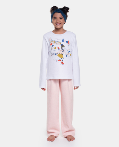 Pijama Manga Longa e Calça