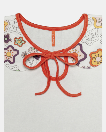 Pijama Feminino Kids Manga Curta e Short