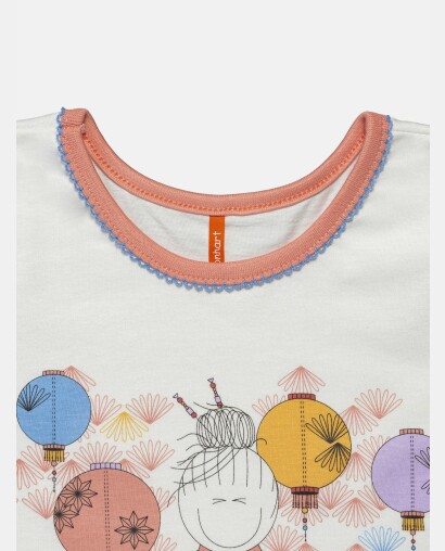 Pijama Feminino Kids Manga Curta e Short