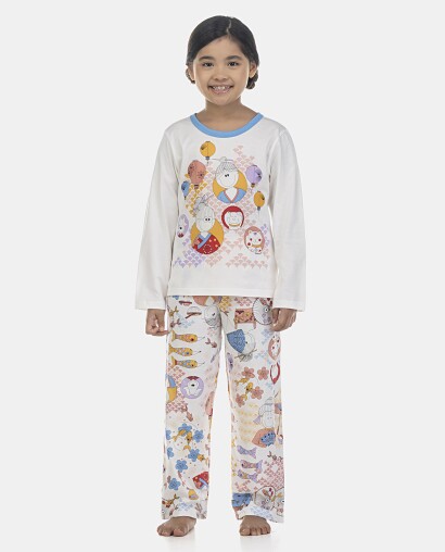 Pijama Feminino Kids Manga Curta e Calça