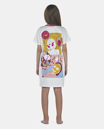 Camisão Feminino Kids Manga Curta