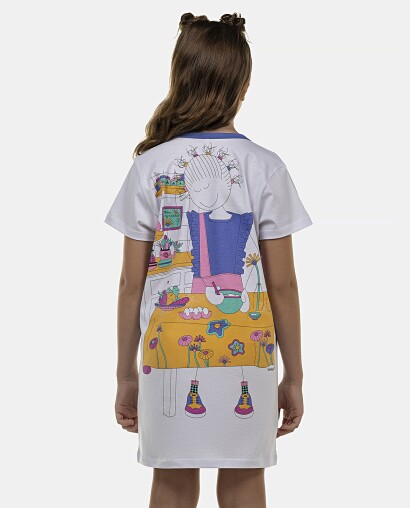 Camisão Feminino Kids Manga Curta