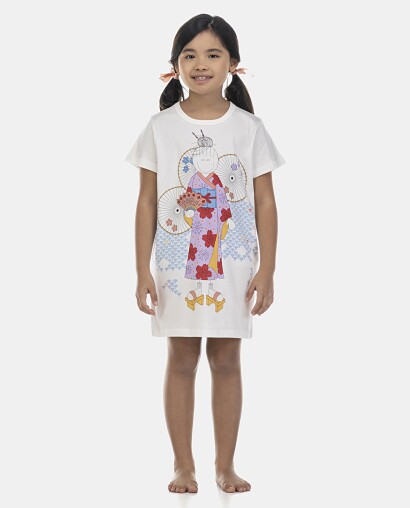 Camisão Feminino Kids Manga Curta