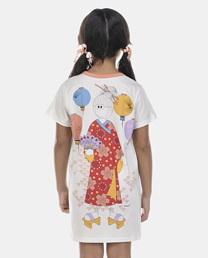 Camisão Feminino Kids Manga Curta