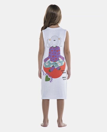 Roupão Feminino Kids Regata Zíper Atoalhado