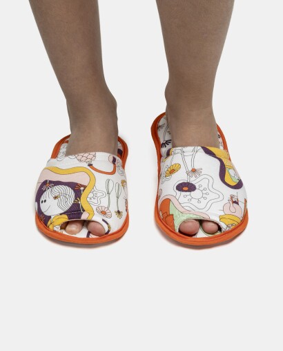 Pantufa Feminina Kids Com Abertura