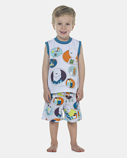 Pijama Masculino Baby Regata Machão e Bermuda