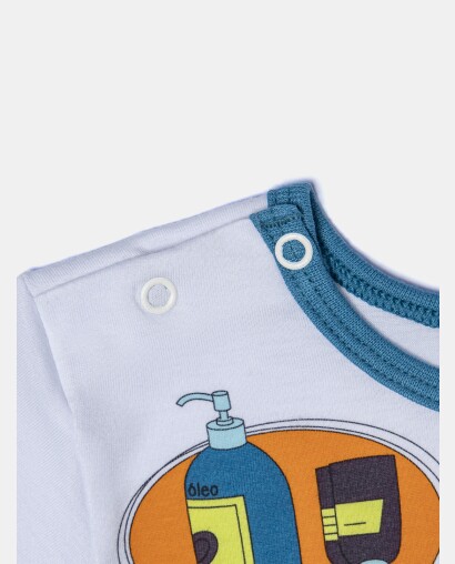 Pijama Masculino Baby Manga Curta e Bermuda