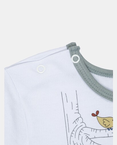 Pijama Masculino Baby Manga Longa e Calça Moletinho