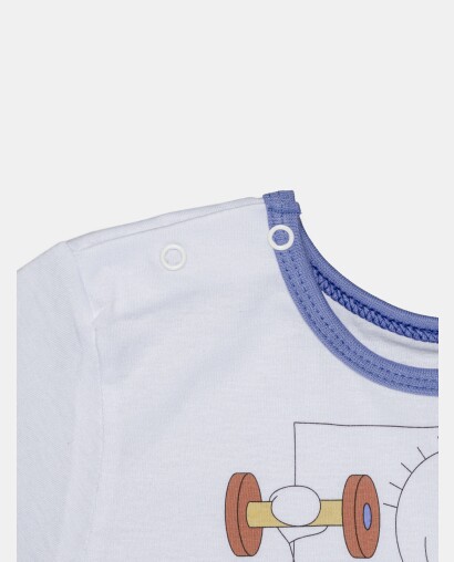 Pijama Masculino Baby Manga Curta e Bermuda