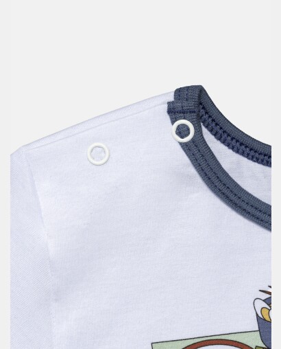 Pijama Masculino Baby Manga Curta e Bermuda