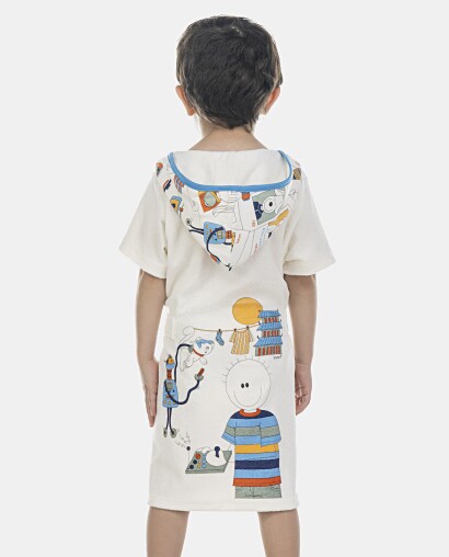 Roupão Masculino Baby Manga Curta Atoalhado