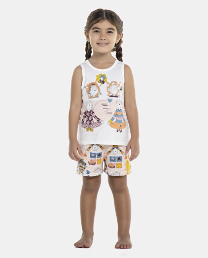 Pijama Feminino Baby Regata e Short