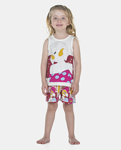 Pijama Feminino Baby Regata e Short