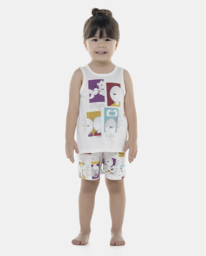 Pijama Feminino Baby Regata e Short