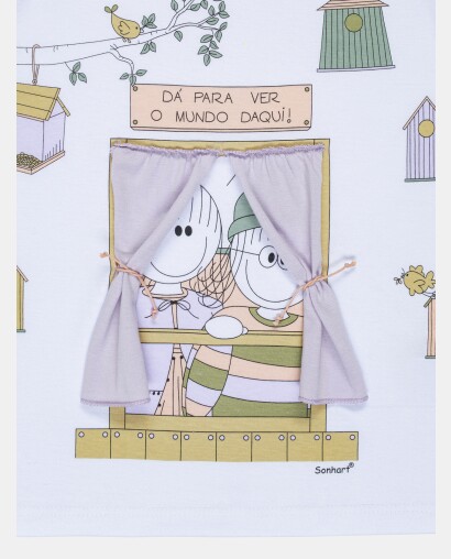 Pijama Feminino Baby Manga Longa e Calça