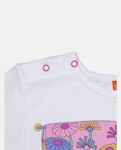 Pijama Feminino Baby Manga Curta e Calça