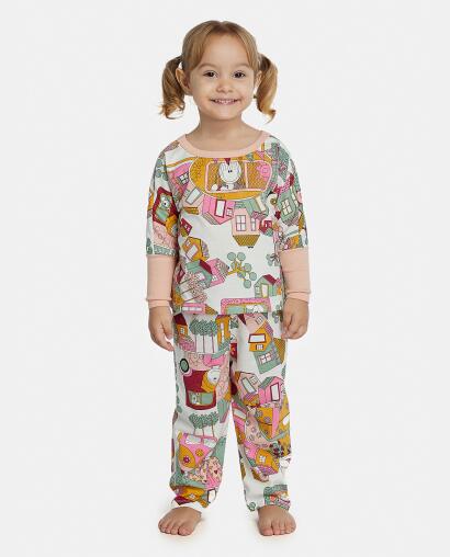 Pijama Feminino Baby Manga Longa e Calça