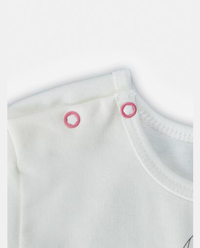 Pijama Feminino Baby Manga Longa e Calça Moletinho