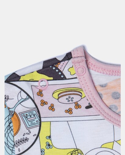 Camisão Feminino Baby Manga Curta