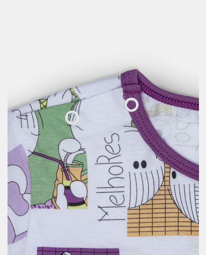 Camisão Feminino Baby Manga Curta