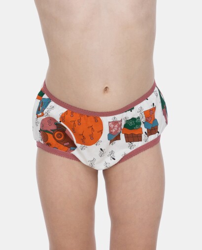 Kit Calcinha Infantil 1 a 4 Anos 3 Peças Estampadas