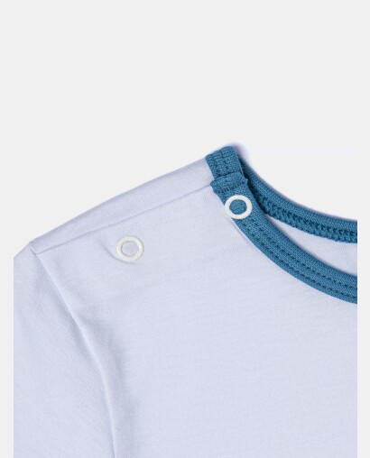 Pijama Baby Manga Curta e Short Unissex