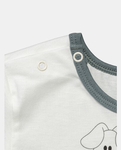 Pijama Baby Manga Curta e Short Unissex