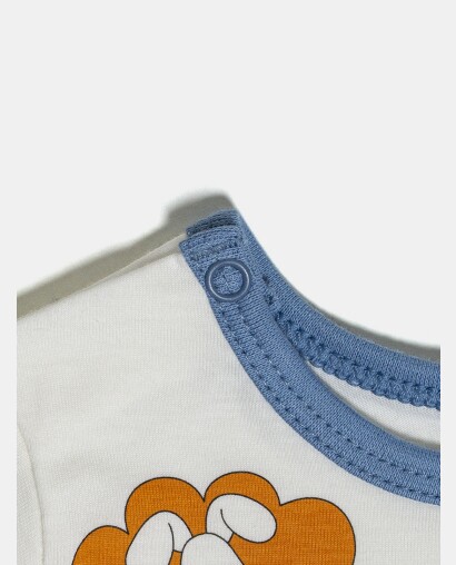 Pijama Masculino Bebe Manga Curta e Calça