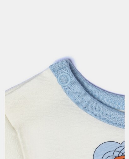 Pijama Masculino Bebe Manga Curta e Calça