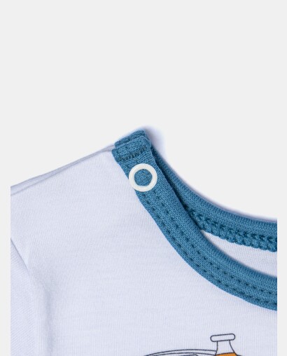 Pijama Masculino Bebe Manga Longa e Calça