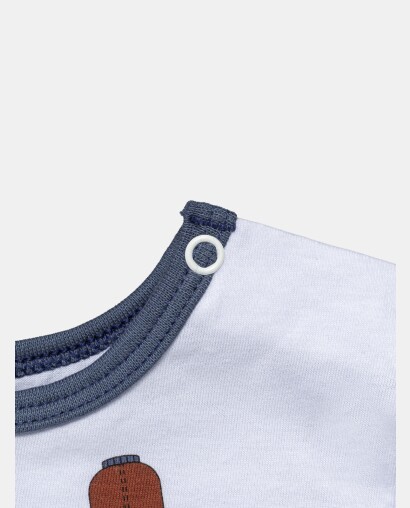 Pijama Masculino Bebê Manga Curta e Calça