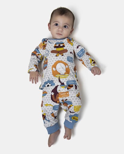 Kit Pagão Masculino Bebe Manga Longa