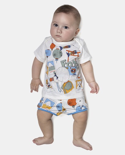 Kit Pagão Masculino Bebê Manga Curta