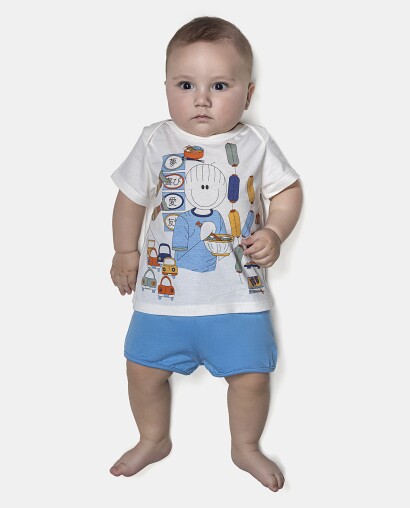 Kit Mijão Masculino Bebê Curto