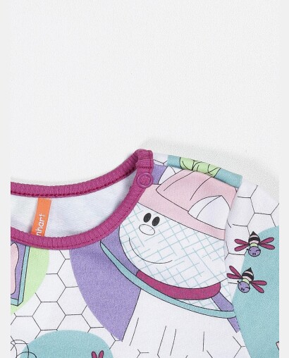 Conjunto Feminino Bebe Body Manga Longa e Calça Moletinho