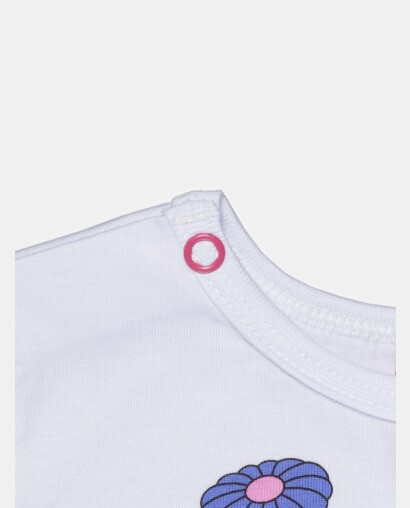 Pijama Feminino Bebê Manga Curta e Calça